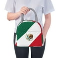 thumbnail image 4 of Lunch Tote Bag Flag-Of-Mexico Trendy Lightweight Reusable Stylish Bento Box for Adult Light Grey, 4 of 7