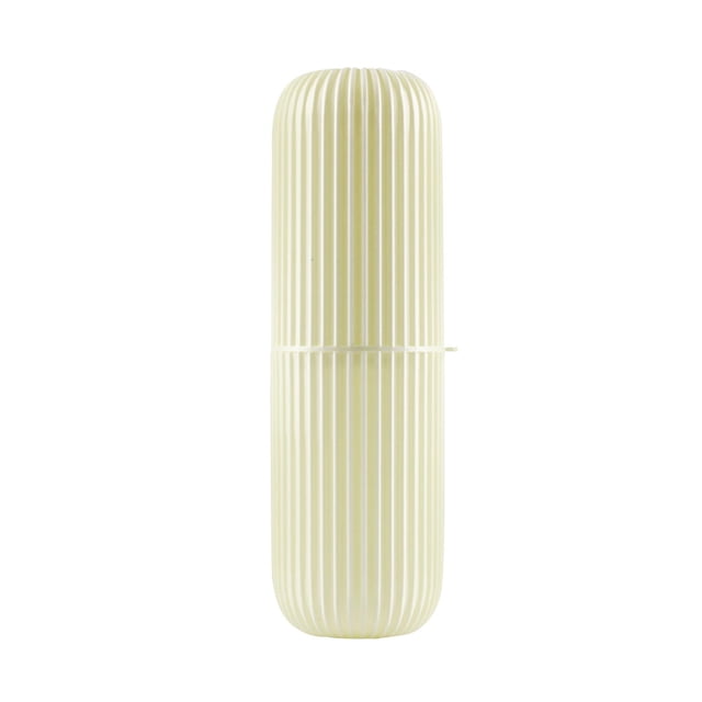Estuche de viaje para cepillos de dientes y cuerda para guardar pasta de dientes portátil Blanco