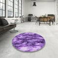 thumbnail image 3 of Ahgly Company Indoor Rectangle Patterned Heliotrope Purple Area Rugs, 6' x 9', 3 of 6