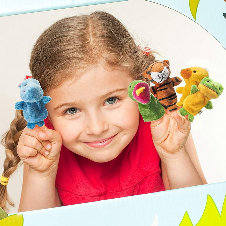 Plush Animal Finger Puppets for Story Telling - Party Favors - Schools for  Kids of All Ages-18 piece 