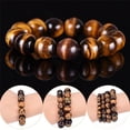 thumbnail image 2 of POINTERTECK Perles Bénédiction Porte-Bonheur en Pierre d'Oeil de Tigre Naturelle Hommes Femmes Bijoux Bracelet Jonc Chic, 2 of 8