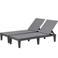 thumbnail image 6 of Homall 2 Pieces Patio Lounge Chair Outdoor Adjustable Chaise Lounge Chair,Gray, 6 of 7