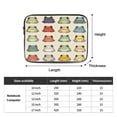 thumbnail image 3 of Laptop Sleeve Bag Compatible For iPad MacBook Air Pro Tablet Computer PC notebook Protective Fit in 10/12/13/14/15/16/17 inch Size Cute Frog (1), 3 of 5