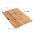 thumbnail image 4 of Bamboo Cutting Board Medium, 15x10 Inch Wood Cutting Board for Meat Cheese Vegetables, Wooden Cutting Boards for Kitchen, Wood Serving Tray, 4 of 10