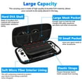 thumbnail image 4 of TSV Carrying Case Fit for Nintendo Switch OLED, 8-in-1 Accessories Bundle with Dockable Protective Case Cover, Screen Protector, Game Card Case, Thumbstick Caps, 4 of 9