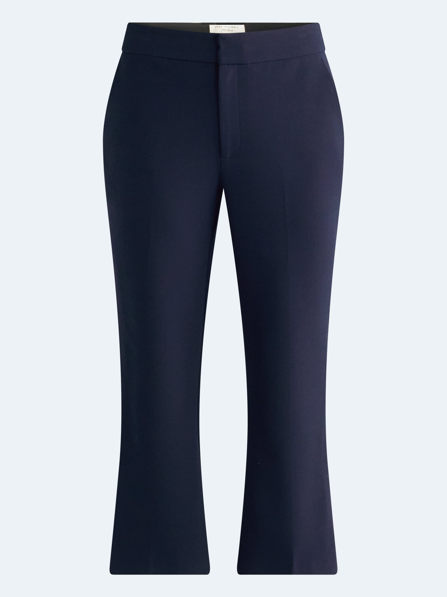 Free Assembly Women's and Women's Plus Cropped Kick Flare Trousers, 26" Inseam, Sizes 0-18