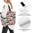 thumbnail image 3 of Disketp Palm Leaves Flamingo Bolsa Tote Estampada para Mujer, Bolso de Hombro y de Mano para Compras y Viajes, 3 of 8