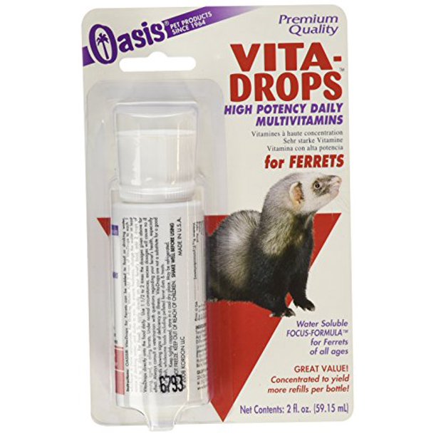 Oasis 80059 Ferret VitaDrop Vitamins 2Ounce (Pack of 1) Walmart