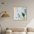 thumbnail image 3 of Verdant Breeze Over White Canvas Modern Colorful Art by Art Remedy, Gold Frame, 30" x 30", 3 of 7