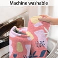 thumbnail image 3 of 20x32 Inch Ultra Soft Faux Bath Mat Non Slip Absorbent Microfiber Bathroom Rug, Colorful Bricks, Patterns, 3 of 4