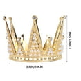 thumbnail image 2 of Corona de novia con forma de triángulo, tocado con diamantes de imitación, tiara de perlas, decoración para tartas de fiesta, accesorio para el cabello, tocado de boda, suministros de boda, adorno d, 2 of 4