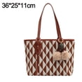 thumbnail image 2 of Hukapapa Bolsos y bolsos de mujer Bolso de hombro con asa superior Bolsos para mujer marrón, 2 of 6
