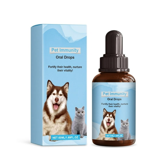 Pet Probiotic Drops Physical Discomfort For Cats And Dogs Oral Bad Breath Pet Care Solution For Dogs And Cats - Plaque In Pet 50ml Best Gift for Women