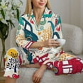 thumbnail image 6 of Sikiie London Symbols Women's Long-Sleeve Shirt and Full-Length Bottom Pajama Set (s-xxl)-Small, 6 of 7