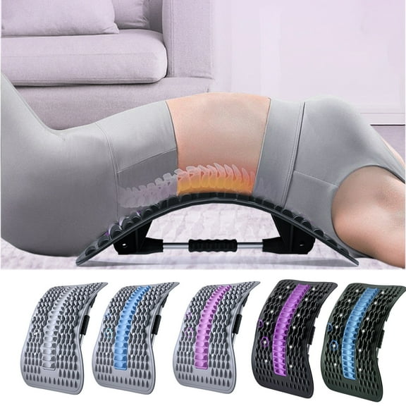 Viflosae Back Support Board Yoga Accessories Stretcher Adjustable Lumbar Relief Device for Teens Women Girls Family Home Comfortable Back Pain Relief Enhances Flexibility and Posture for Daily