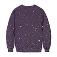 thumbnail image 6 of DOSUKRAI Sweatshirt Halloween for Women Spooky Season Funny Long Sleeve Graphic Crewneck Pullover Tops Cute Ghost Sweater Purple,XL, 6 of 9