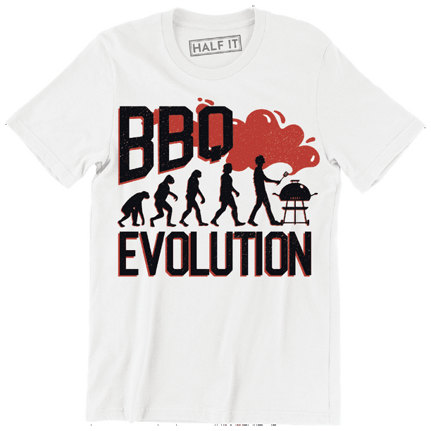 Human Evolution To Its Maximal Funny Cool BBQ Lover Men's T-Shirt - Human Evolution To Its Maximal Funny Cool BBQ Lover Men's T-Shirt -