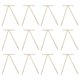 thumbnail image 1 of Lazos Navidad Terciopelo Cinta Vintage para (Beige) 12 Uds., 1 of 3