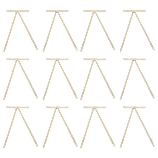 Lazos Navidad Terciopelo Cinta Vintage para (Beige) 12 Uds.
