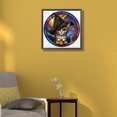 thumbnail image 2 of 5D DIY Taladro Parcial AB Diamante Pintura Gato Con Sombrero Arte 45x45cm, 2 of 9
