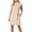 Beige, variant on Summer Dresses for Women Casual Loose Round Neck Sleeveless Slit Pocket Maxi Dress, Army Green S