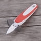 thumbnail image 4 of Abridor de ostras de grado profesional para abrir ostras de forma segura Cuchillo de acero inoxidable con mango de silicona naranja, 4 of 8