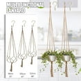 thumbnail image 2 of YiJuHui Macrame Plant Hanger Handmade Cotton Rope Hanging Planter Holder with Wood Hook for Indoor Outdoor Home Decor Wall Garden Boho 105cm, 2 of 9