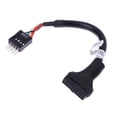 thumbnail image 1 of Cable de placa base de 20/19 pines USB 3.0 hembra a 9 pines USB 2.0 macho, 1 of 6