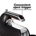 thumbnail image 6 of Hamilton Beach Electric Hand Mixer with Snap-On Case, Twisted Wire Beaters, Milkshake Rod, Dough Hook, Whisk, 6-Speed, Black, 6 of 9