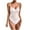 White, variant on Women's Halter Shapewear, Fishbone Halter Irregular Backless Top Slimming Lace Hollowed Out Shapewear Bodysuit #J-Pink-L