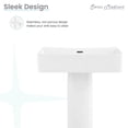 thumbnail image 5 of Concorde Square Two-Piece Pedestal Sink, 5 of 11