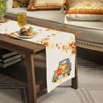 thumbnail image 4 of Fall Pumpkins Maple Leaves Thanksgiving Table Runner, Seasonal Harvest Vintage Kitchen Dining Table Decoration for Indoor Outdoor Home Party Decor, 4 of 7