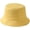 Yellow, variant on CoCopeaunts Bucket Hat for Kids Spring Summer Solid Color Fisherman Hat Girl Packable Outdoor Sun Protection Cotton Basin Hat