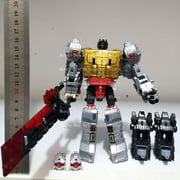 BPF Dinosaur 5IN1 Transformation Toys Combination Dinobot Grimlock Swoop Sludge Slag Snarl Action Figure Deformation Robot Model