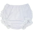 thumbnail image 2 of Christening Day Baby Girls White Batiste Rumba Diaper Cover Bloomers, 2 of 2