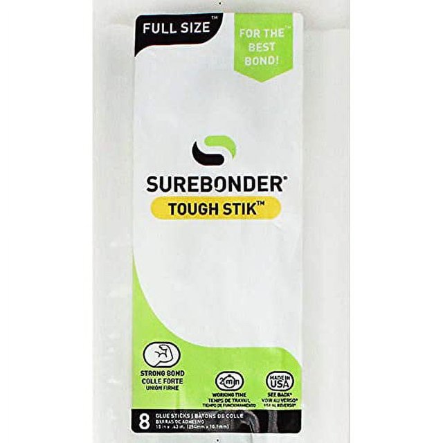 H-810R Barra de Pegamento Caliente Resistente Acrílico de Tamaño Completo de 10" - Pack de 8