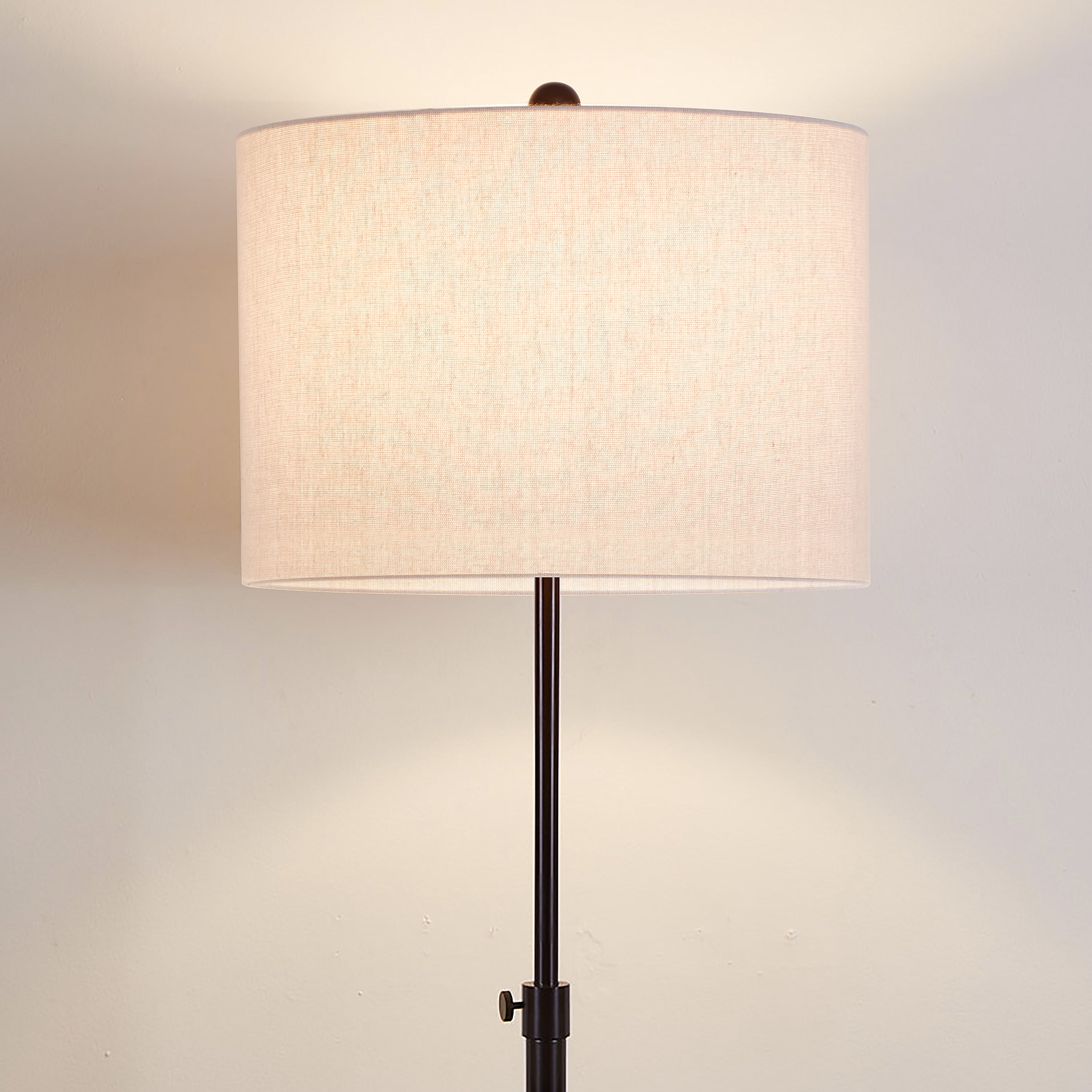 Kyrid 63.5”  Bronze Floor Lamp with Fabric Lampshade, Modern Standing Lamp for Living Room Bedroom