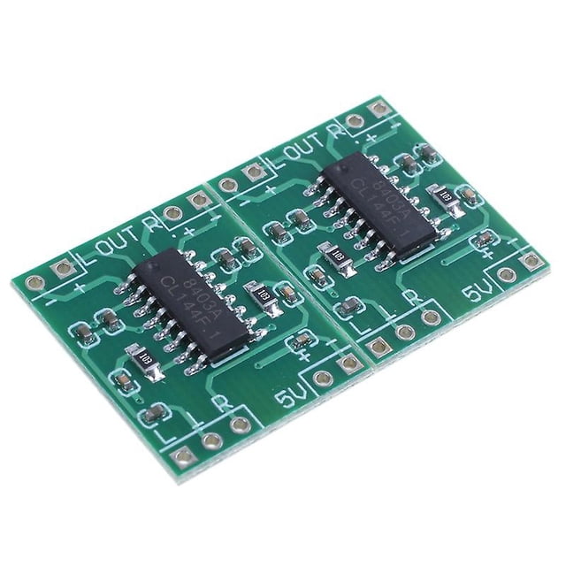 Super Mini Pam8403 2 * 3w Clase D Placa de amplificador digital Verde + plata ZefeiWu 8390605332333