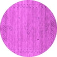 thumbnail image 1 of Ahgly Company Indoor Round Abstract Pink Contemporary Area Rugs, 6' Round, 1 of 4