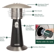 سخان فناء محمول من Cuisinart، سخان بروبان خارجي بقوة 11000 وحدة حرارية بريطانية مع مفتاح إمالة آمن وحرارة قابلة للتعديل