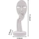thumbnail image 2 of Estatuas de cara de mujer modernas y simples, figura de escultura de señora pensadora, talla de resina para decoración de dormitorio de oficina en casa (negro) Xemadio CZJJ-ZH71-6, 2 of 7