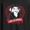 thumbnail image 3 of Disney Villains - Love Is Savage - Men's Long Sleeve T-Shirt, 3 of 5