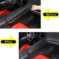 thumbnail image 6 of TINKI Real Carbon Fiber Center Control Side Trim Compatible with Chevrolet Corvette C8 2020-2023, Center Console Passenger Side Decorative Strip Cover, 6 of 15