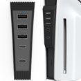 thumbnail image 6 of BLEEUS 5 Ports Usb Hub 3USB + 1 Type C Port+ 1 Type-c for Ps 5 Slim Disc&digital (Black)Game Accessories, 6 of 10