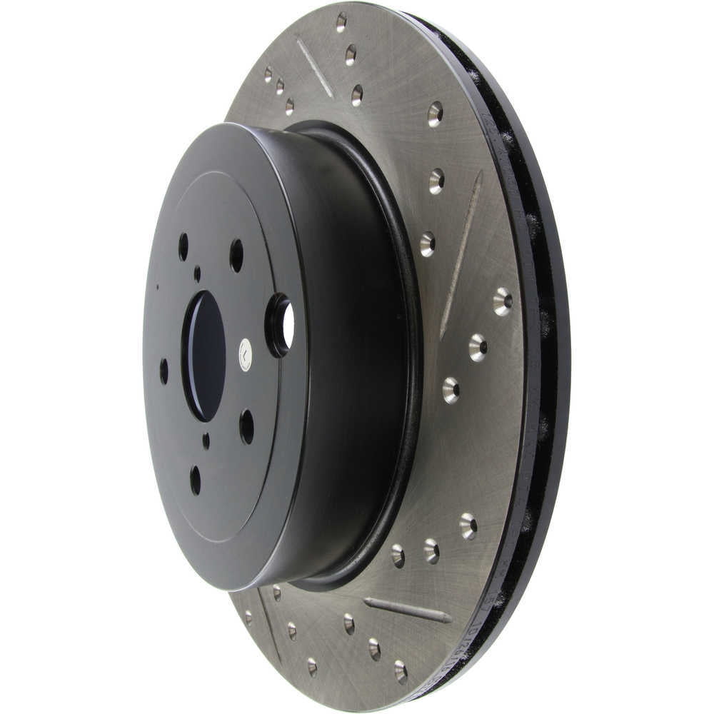StopTech 08+ Subaru STI (Will Not Fit 05-07) Slotted & Drilled Sport Brake Rotor Fits select: 2015-2017 SUBARU WRX, 2017 SUBARU BRZ