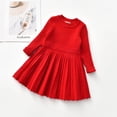 thumbnail image 2 of Vestidos de punto para niños para niñas, disfraz de invierno y otoño, suéter cálido de manga larga para niñas, vestidos, ropa para niños, ropa de punto 130 (6-7T) Gao Jinjia LED, 2 of 2