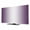 Dark Purple, variant on Indoor TV Cover for 24 Inch Flat Screen, Blue Ombre Stretch Fabric Dust Proof TV Screen Protector, Blue White Gradient Modern Abstract Art Slipcover Monitor Cover for LED LCD Smart TVs Computer