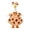 A001- Style 569, variant on Large Porch Goose Statue with Fall Maple Leaf Dress and Bow, Festive Outdoor Goose Decoration for Front Yard Display, Thanksgiving Porch Goose Outfit, 1 Set