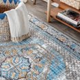 thumbnail image 6 of JONATHAN Y 5 x 8 Area Rug, Izmit Geometric Vintage Medallion - Gray/Mustard/Turquoise, RES100A-5, 6 of 8