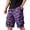 Dark Purple, variant on GrmtClth Mens Halloween print shorts 2026 Cartoon Pumpkin Multi Storage Cargo Short Pants Lightweight Summer Short Trousers Travel Fun Casual Clothes Saffron 2XL